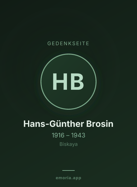 Gedenkportrait von Hans-Günther Brosin