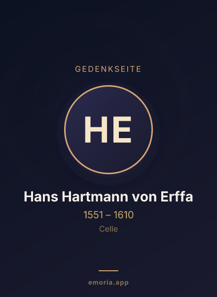 Gedenkportrait von Hans Hartmann von Erffa