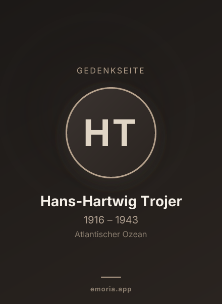 Gedenkportrait von Hans-Hartwig Trojer