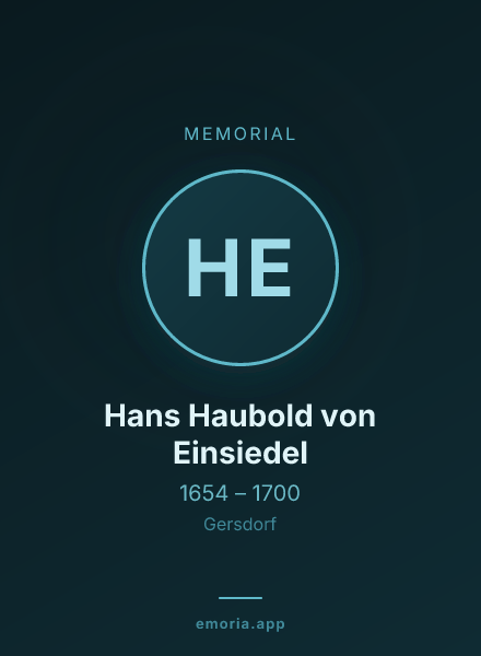 Memorial portrait of Hans Haubold von Einsiedel