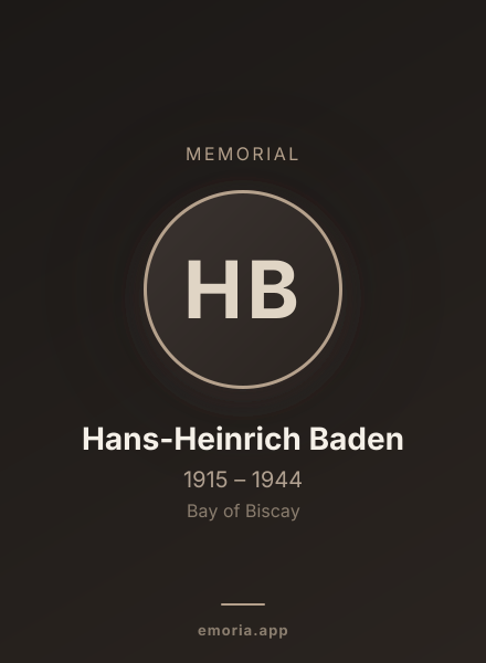 Memorial portrait of Hans-Heinrich Baden