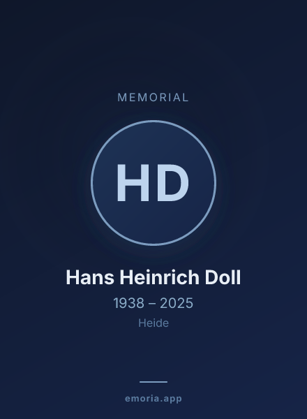 Memorial portrait of Hans Heinrich Doll