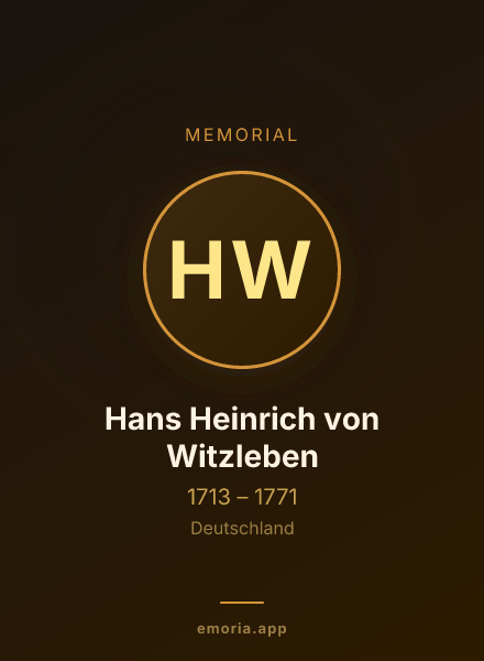 Memorial portrait of Hans Heinrich von Witzleben