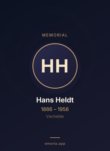 Memorial portrait of Hans Heldt