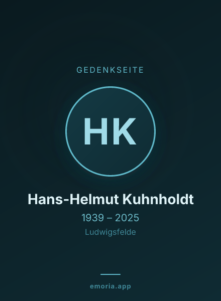 Gedenkportrait von Hans-Helmut Kuhnholdt