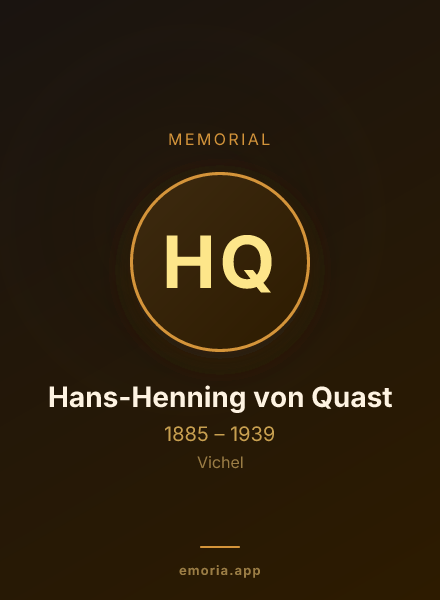 Memorial portrait of Hans-Henning von Quast