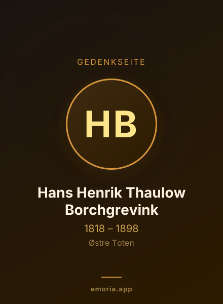 Gedenkportrait von Hans Henrik Thaulow Borchgrevink
