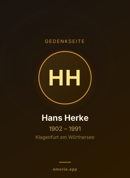 Gedenkportrait von Hans Herke