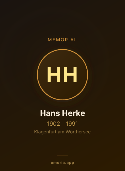 Memorial portrait of Hans Herke
