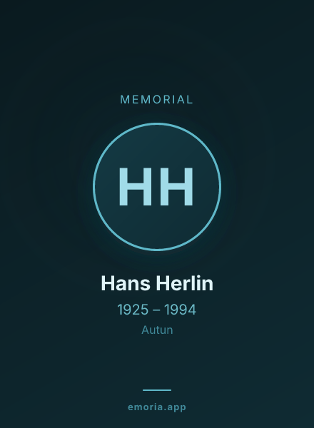 Memorial portrait of Hans Herlin