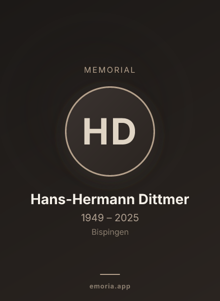 Memorial portrait of Hans-Hermann Dittmer