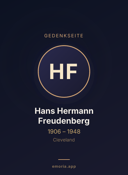Gedenkportrait von Hans Hermann Freudenberg