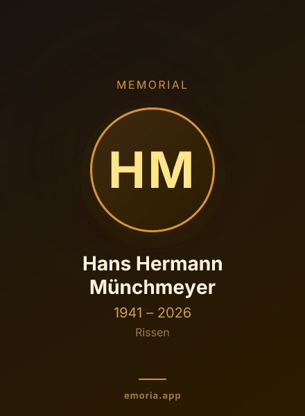 Memorial portrait of Hans Hermann Münchmeyer