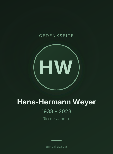 Gedenkportrait von Hans-Hermann Weyer