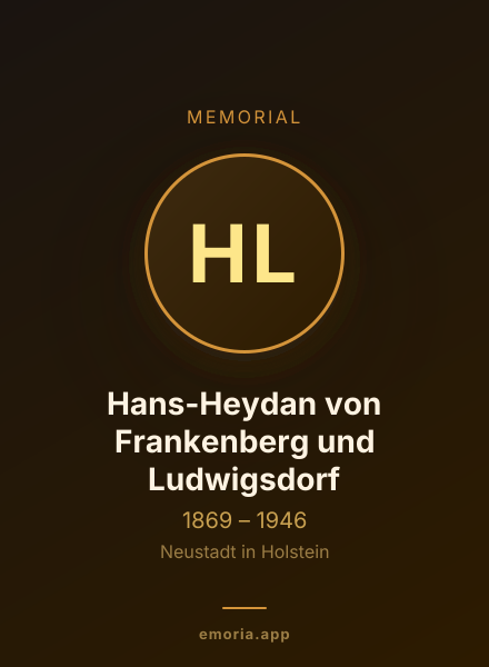 Memorial portrait of Hans-Heydan von Frankenberg und Ludwigsdorf