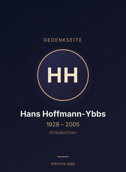 Gedenkportrait von Hans Hoffmann-Ybbs