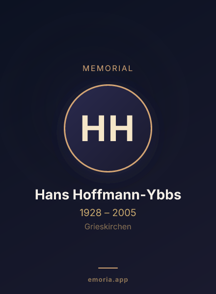 Memorial portrait of Hans Hoffmann-Ybbs