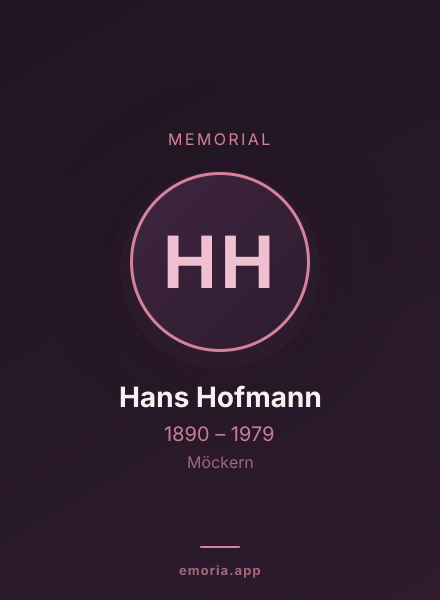 Memorial portrait of Hans Hofmann