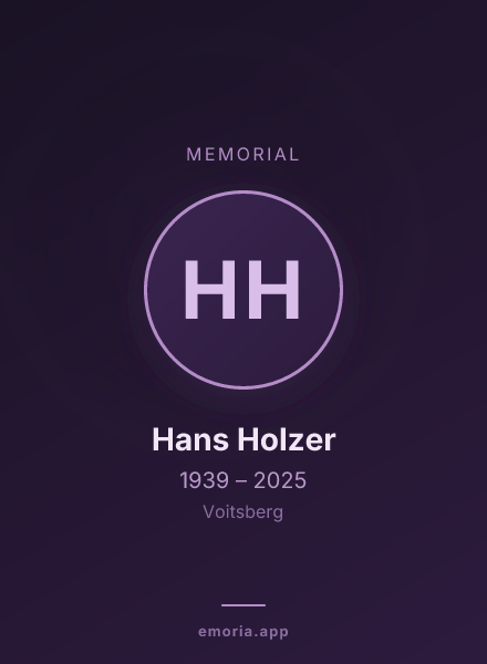 Memorial portrait of Hans Holzer