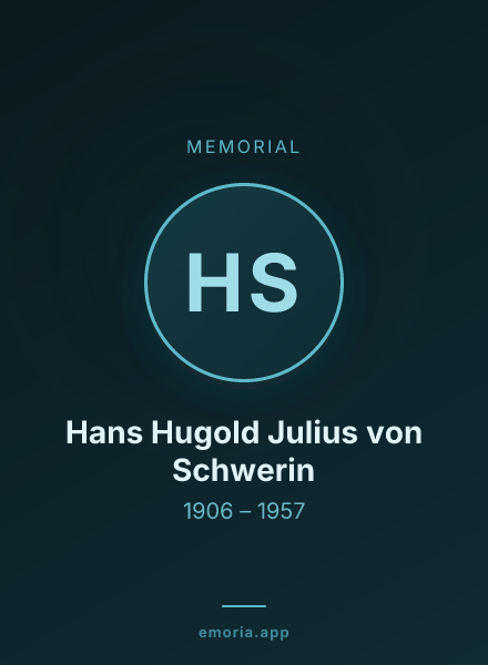Memorial portrait of Hans Hugold Julius von Schwerin