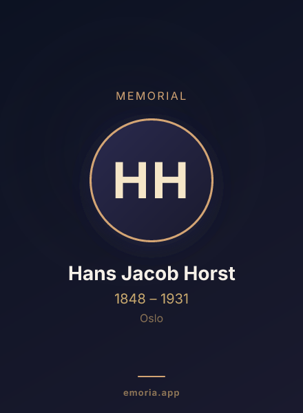Memorial portrait of Hans Jacob Horst