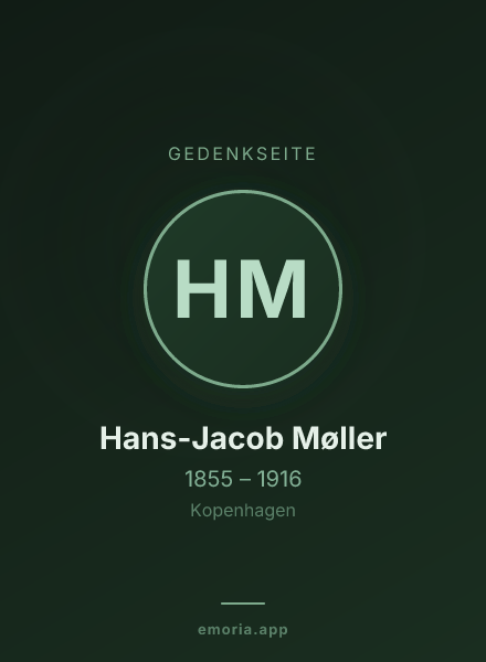 Gedenkportrait von Hans-Jacob Møller