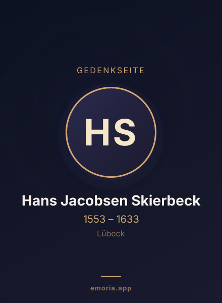 Gedenkportrait von Hans Jacobsen Skierbeck