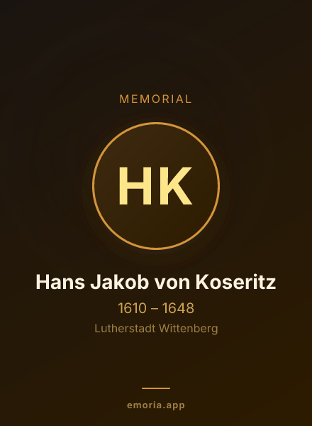 Memorial portrait of Hans Jakob von Koseritz