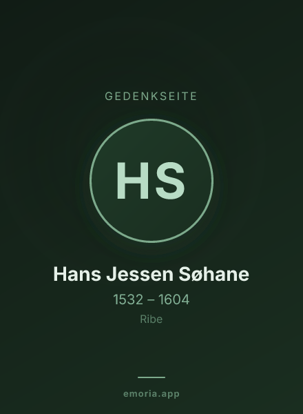 Gedenkportrait von Hans Jessen Søhane