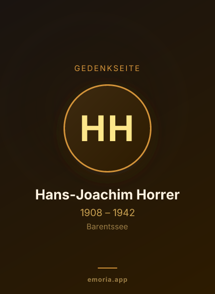 Gedenkportrait von Hans-Joachim Horrer