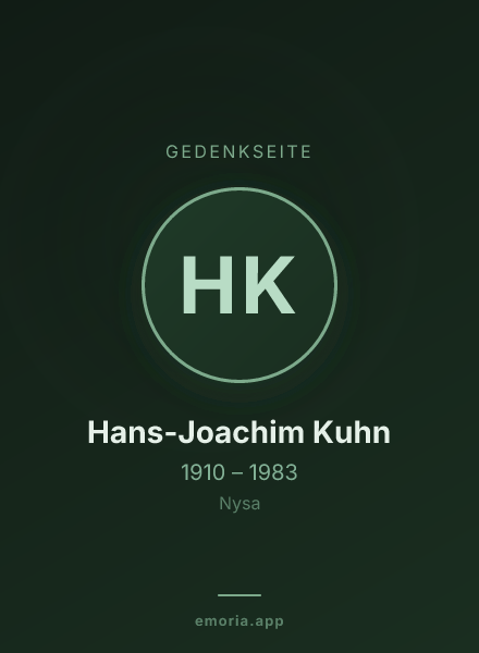 Gedenkportrait von Hans-Joachim Kuhn