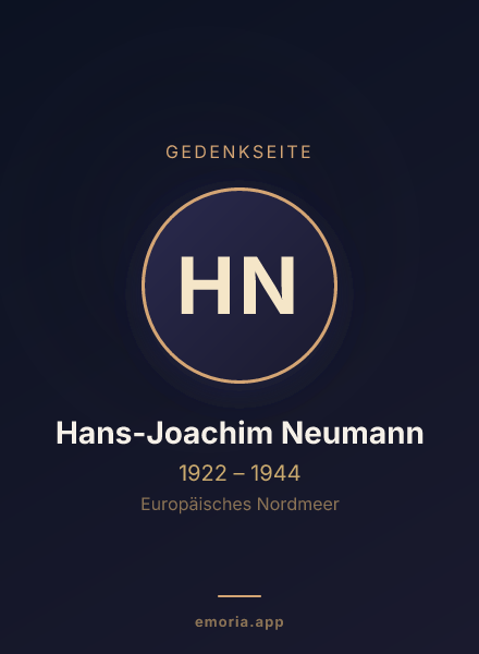Gedenkportrait von Hans-Joachim Neumann