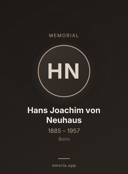 Memorial portrait of Hans Joachim von Neuhaus