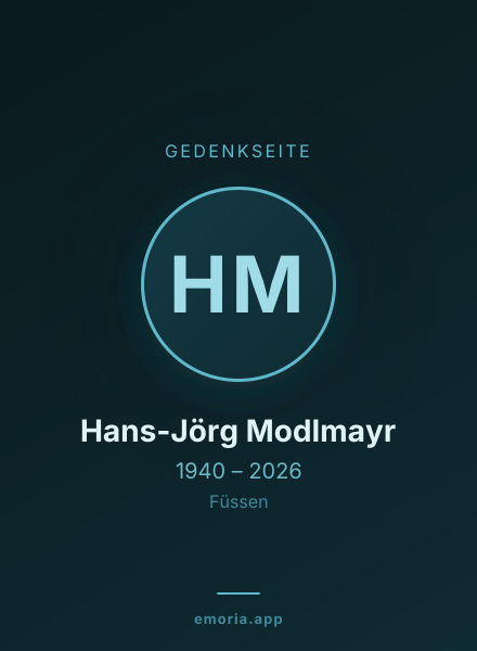 Gedenkportrait von Hans-Jörg Modlmayr
