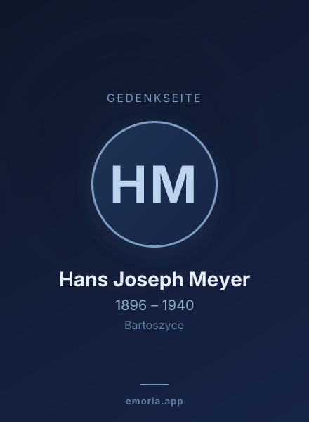 Gedenkportrait von Hans Joseph Meyer