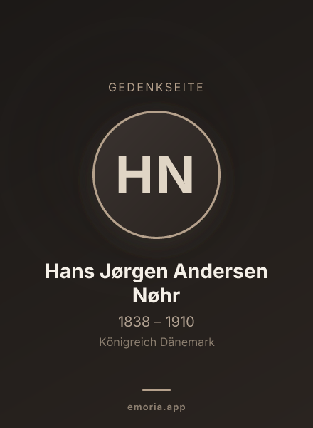 Gedenkportrait von Hans Jørgen Andersen Nøhr