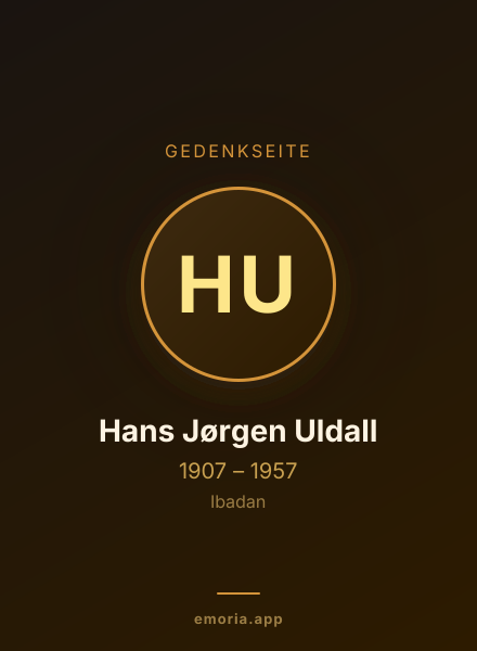 Gedenkportrait von Hans Jørgen Uldall