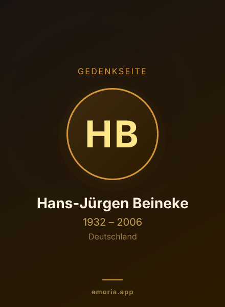 Gedenkportrait von Hans-Jürgen Beineke