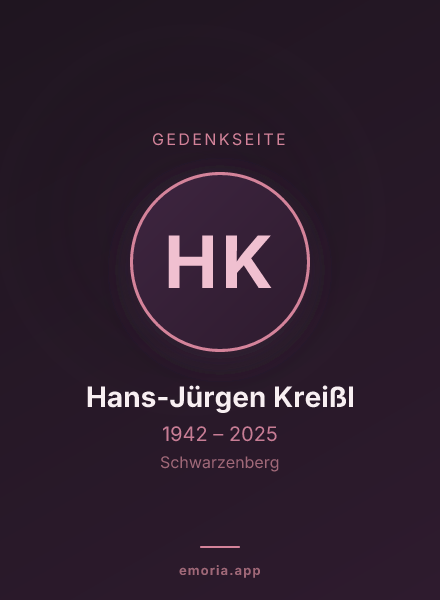 Gedenkportrait von Hans-Jürgen Kreißl
