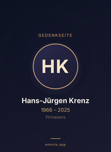Gedenkportrait von Hans-Jürgen Krenz