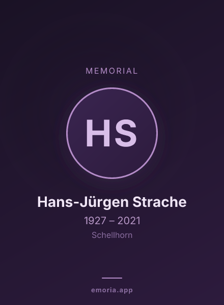 Memorial portrait of Hans-Jürgen Strache