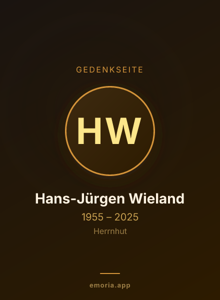 Gedenkportrait von Hans-Jürgen Wieland