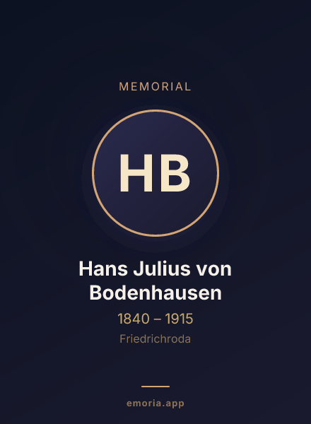 Memorial portrait of Hans Julius von Bodenhausen