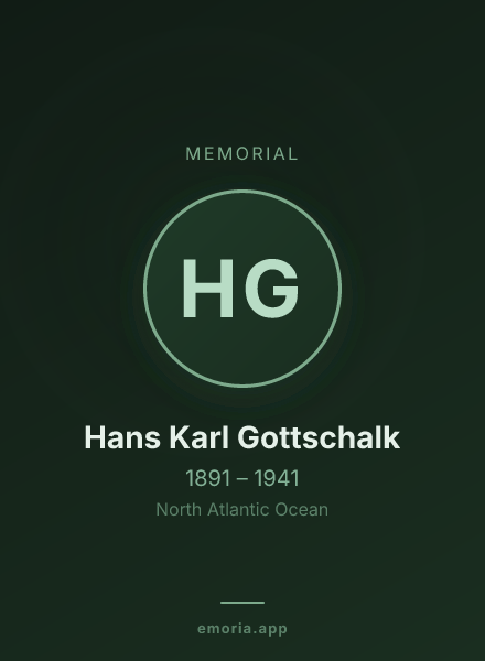 Memorial portrait of Hans Karl Gottschalk