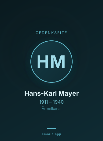 Gedenkportrait von Hans-Karl Mayer