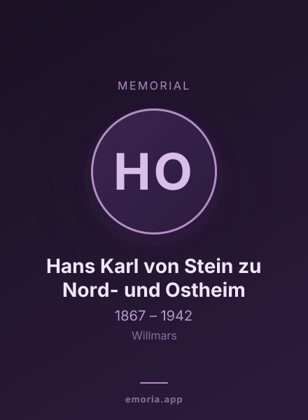 Memorial portrait of Hans Karl von Stein zu Nord- und Ostheim