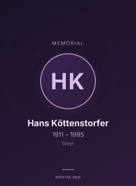 Memorial portrait of Hans Köttenstorfer