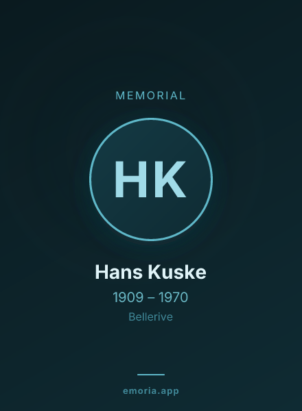 Memorial portrait of Hans Kuske