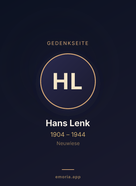 Gedenkportrait von Hans Lenk