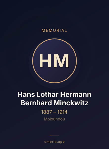 Memorial portrait of Hans Lothar Hermann Bernhard Minckwitz